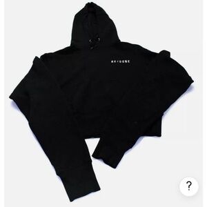 Re/done crop sweater hoodie XS